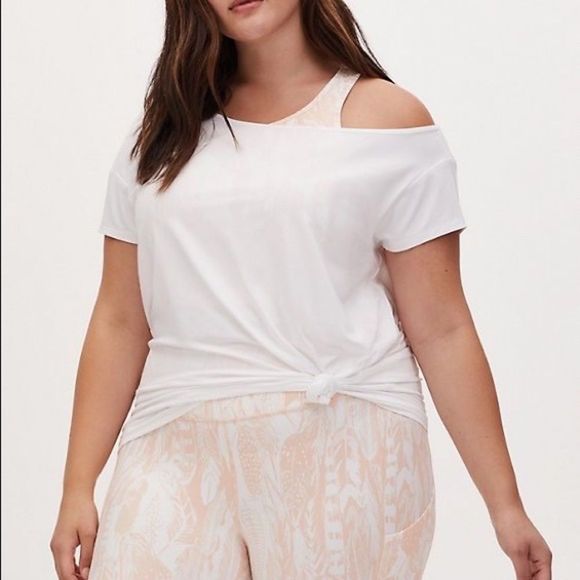 Torrid Active White Tee Shirt Size 6 Plus - Picture 5 of 6